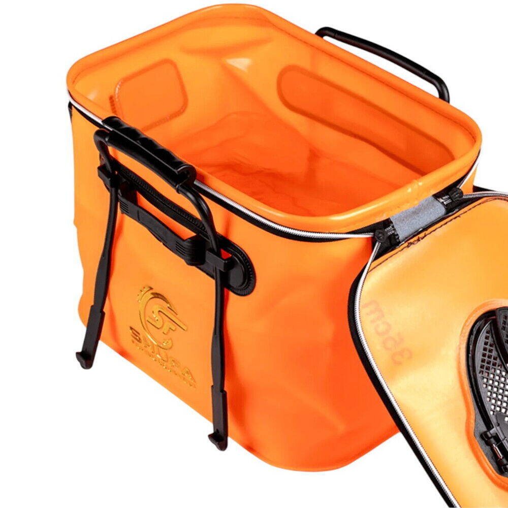 Shufa Katlanır Balıkçı Kovası Livar 35 Cm Turuncu - 3