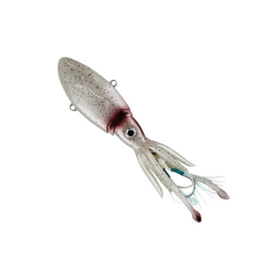 Squid Cuttlefish 130 gr White-Red Glow Uv