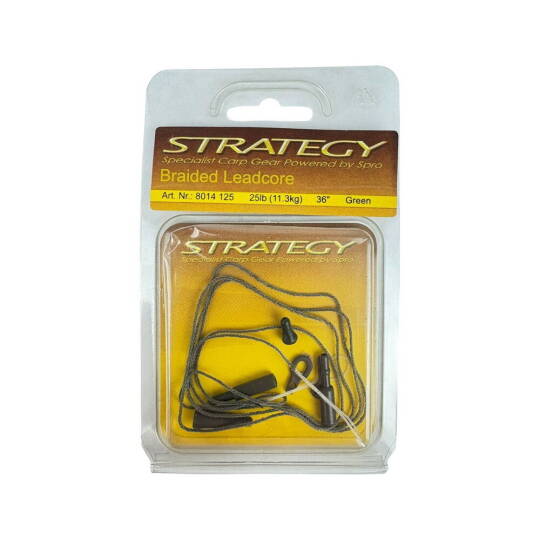 Strategy Braided Leadcore 25 Lb 36 Green