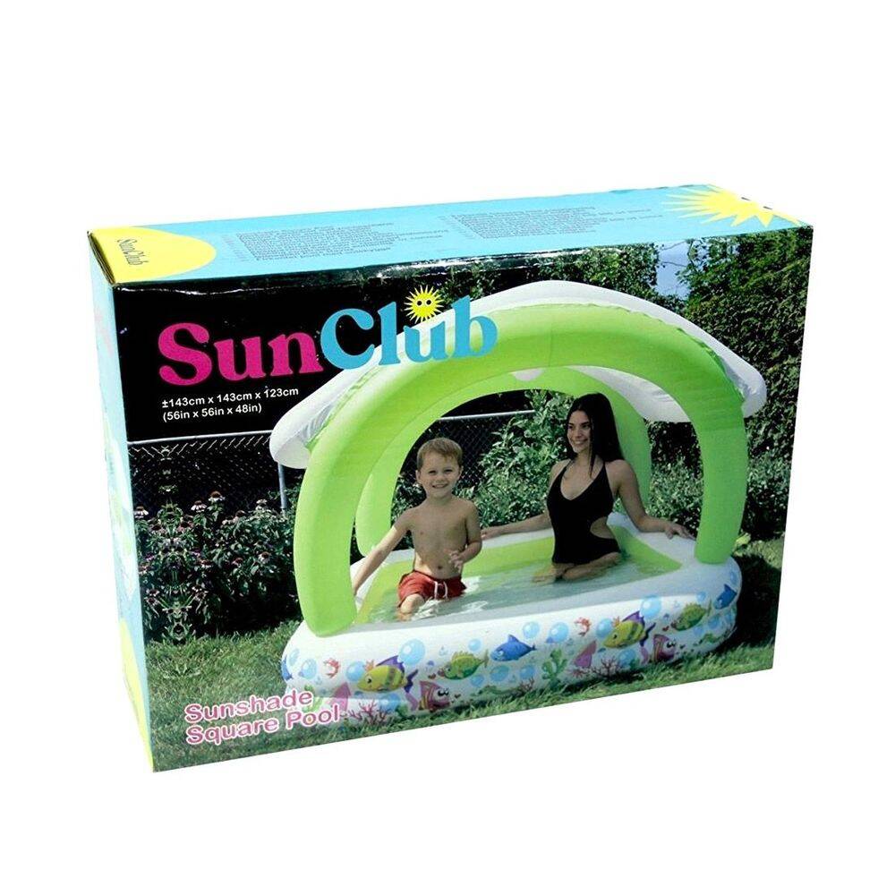 Sunclub 51016 Gölgelikli Havuz 143x143x123 - 1
