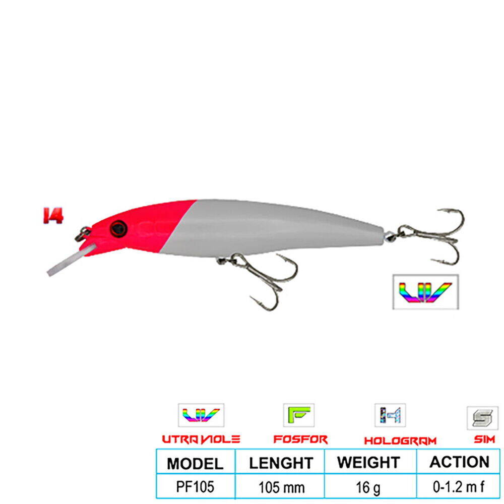 Wily DEEP DIVER CL14 105mm 16gr Floatıng 0-1.2 m - 1