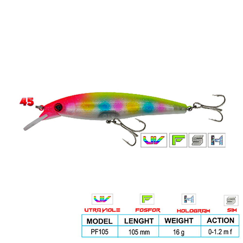 Wily DEEP DIVER CL45 105mm 16gr Floatıng 0-1.2 m - 1
