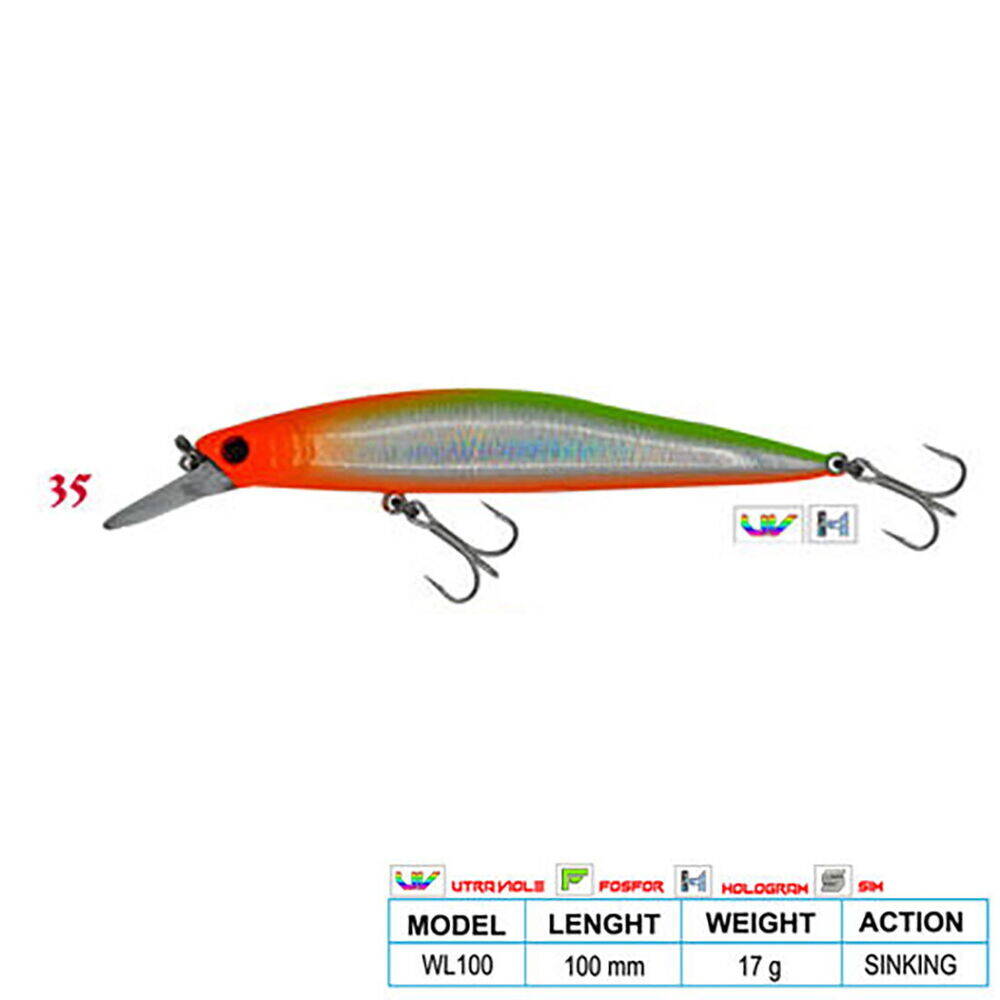 Wily Deep Swimmer CL35 100mm 17gr Sinking - 1