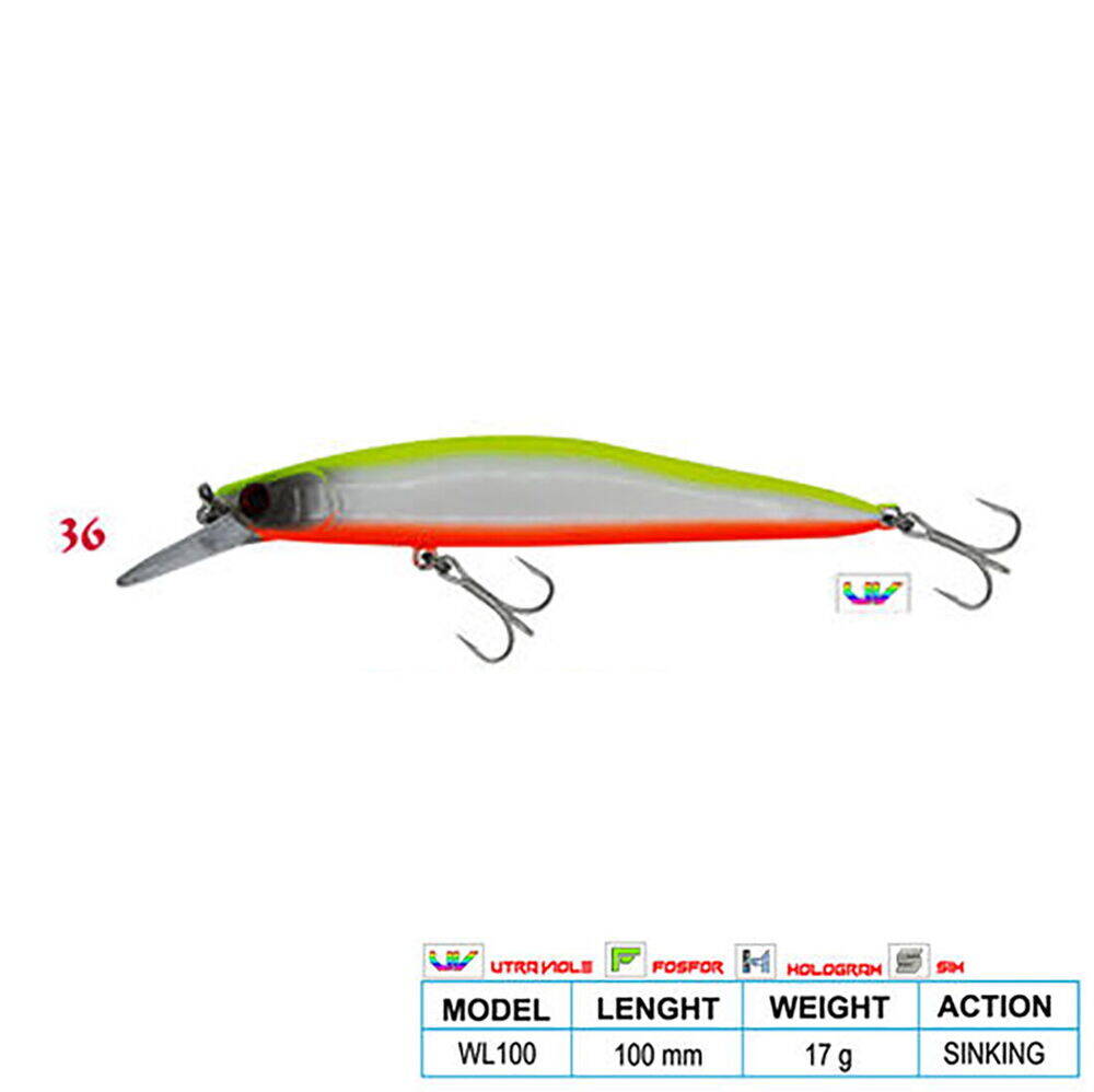 Wily Deep Swimmer CL36 100mm 17gr Sinking - 1