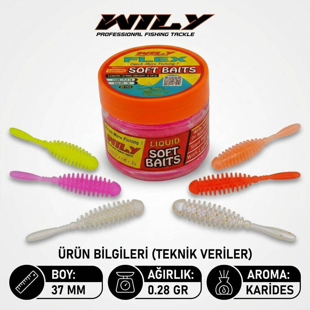Wily Flex 37 Mm 0,28 Gr Color30 Pcs20 - 3