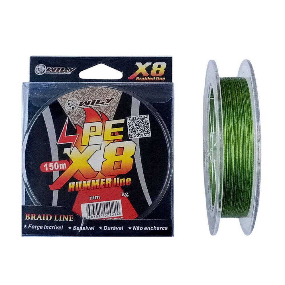 Wily Hummer 8X 0,18mm 150m İp Misina Yeşil - 1