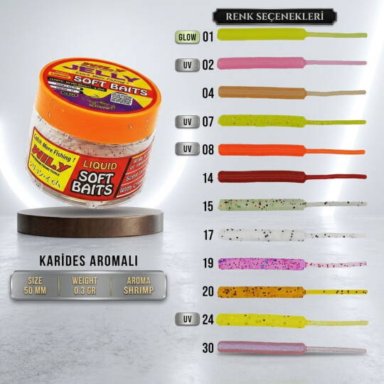 Wily Jelly 50 Mm 0,30 Gr Color04 Pcs20
