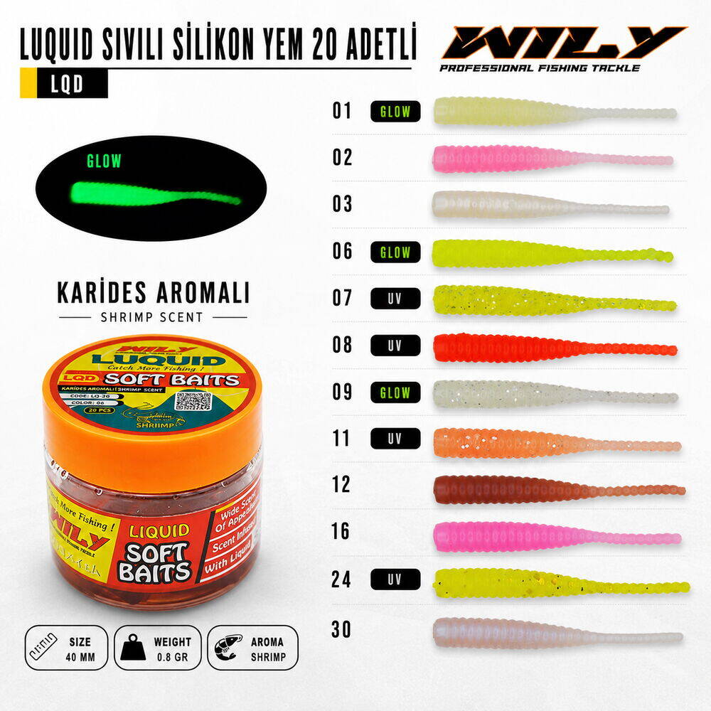 Wily Luquid 40 Mm 0,8 Gr Color16 Pcs20 - 1