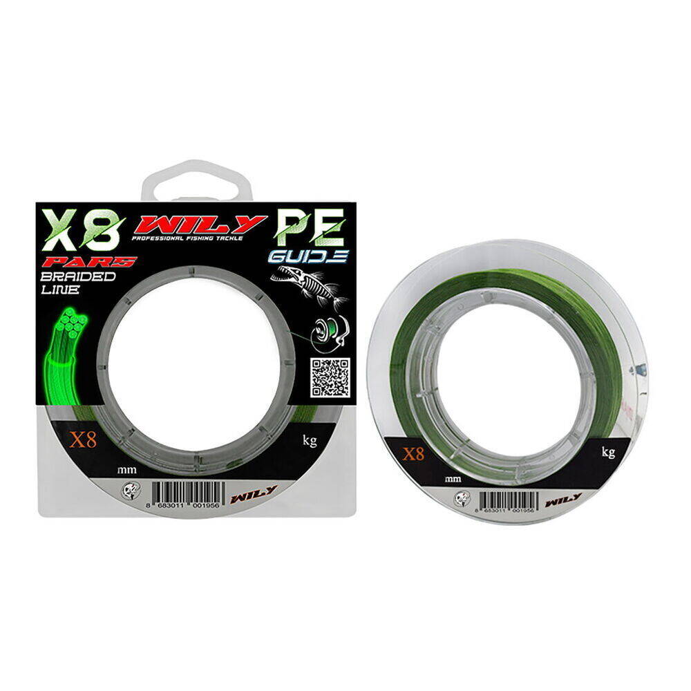 Wily Pars 8x İp Misina 0,08mm 300 mt Yeşil - 1