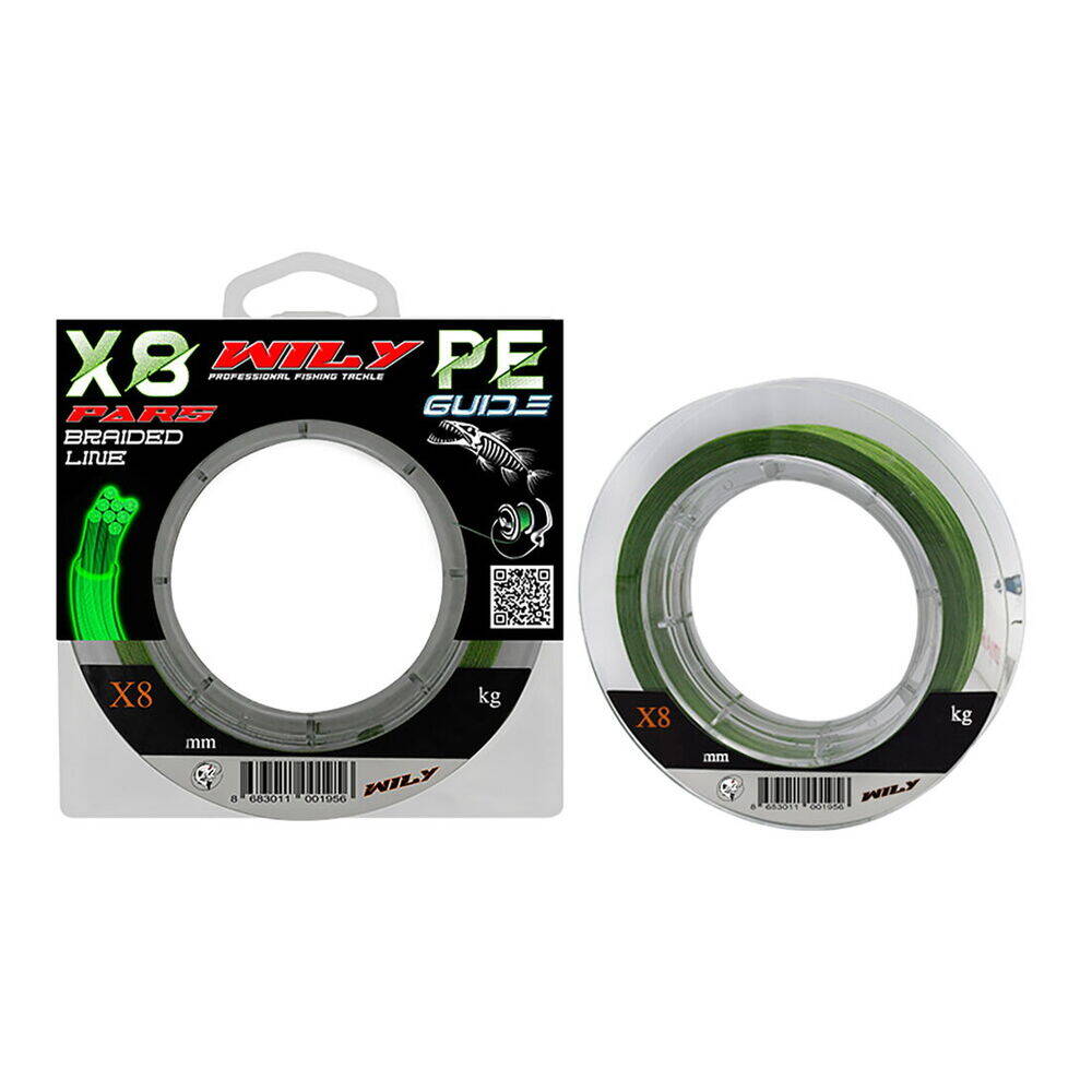 Wily Pars 8x İp Misina 0,26mm 300 mt Yeşil - 1