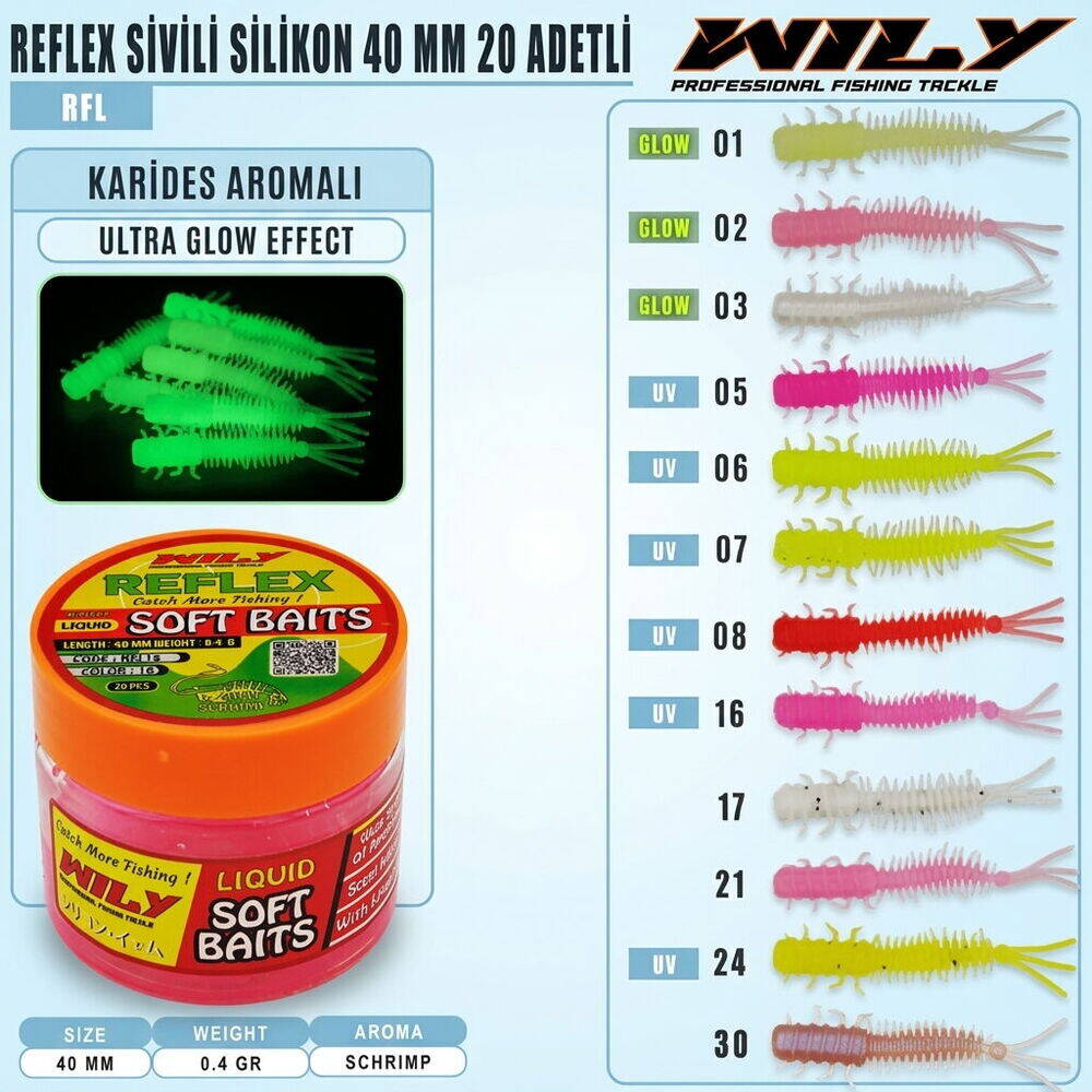 Wily Reflex 40 Mm 0,4 Gr Color17 Pcs20 - 1
