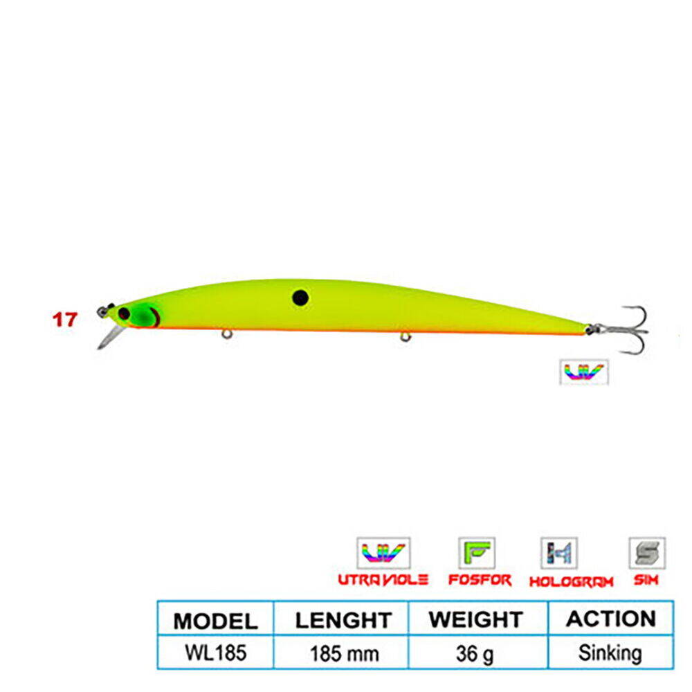 Wily SUPER STAR CL17 185mm 36gr (Sinking) - 1