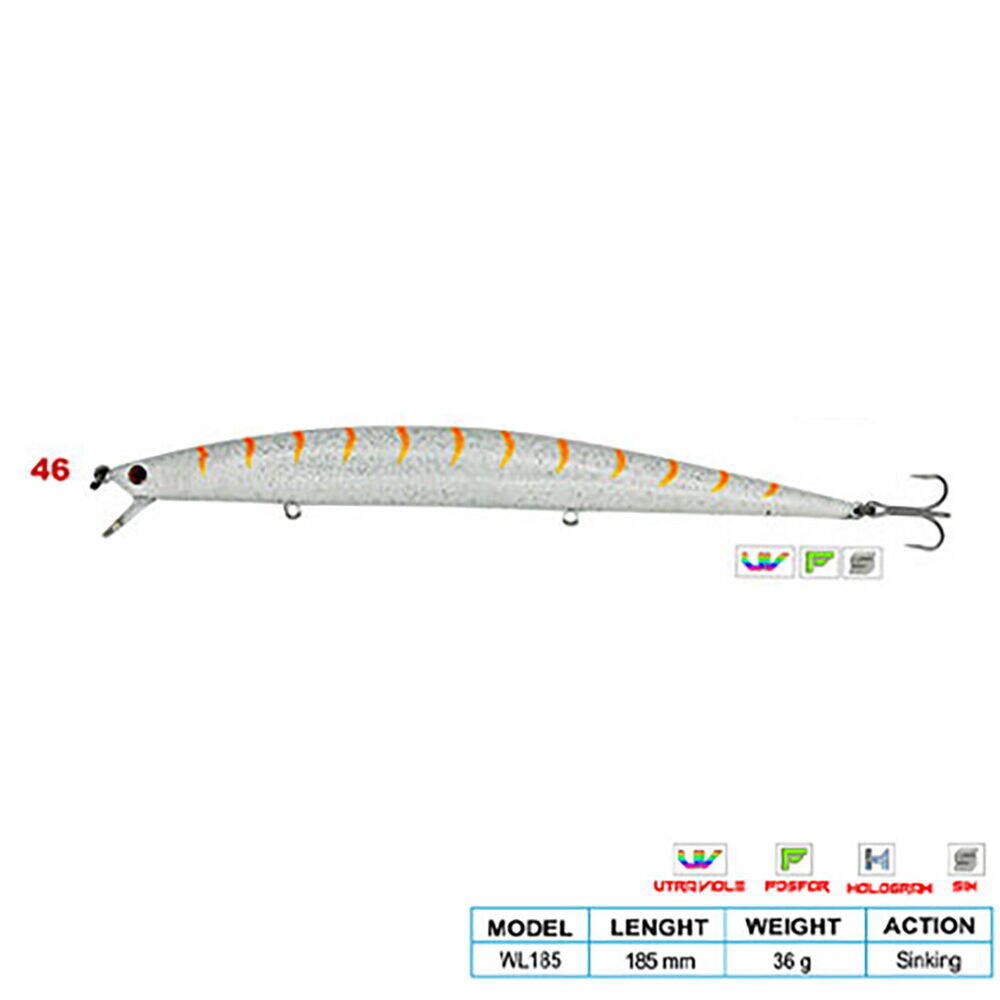 Wily SUPER STAR CL46 185mm 36gr (Sinking) - 1