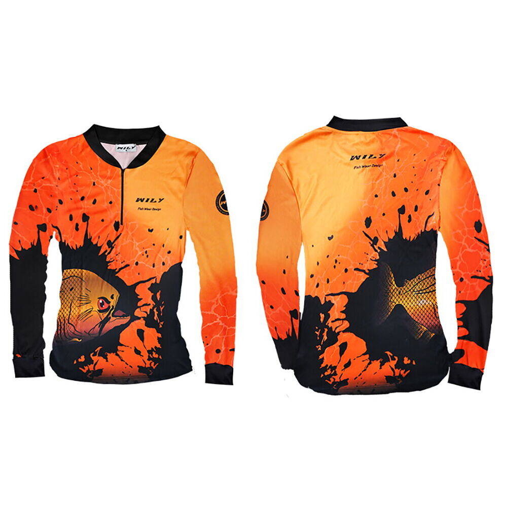 Wily Wear UV T-Shirt Fermuarlı Vision Orange M - 1