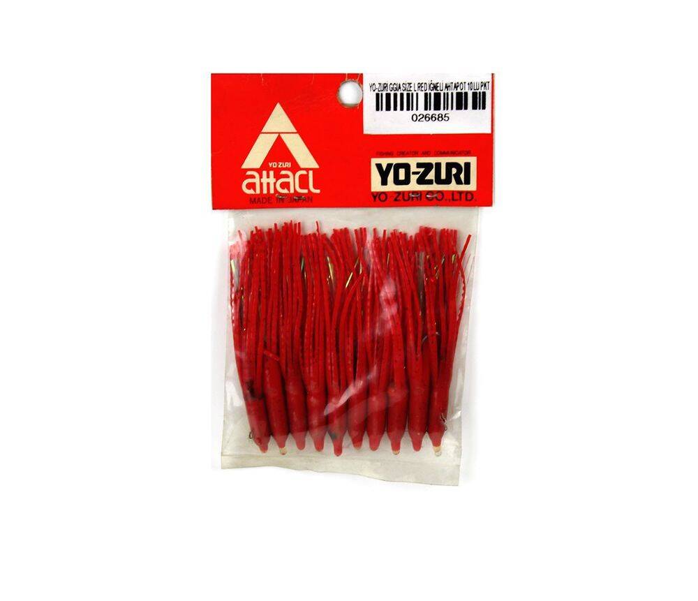 Yo-zuri Ahtapot Size L Ggıa Red İğneli 10 Lu Pkt - 1