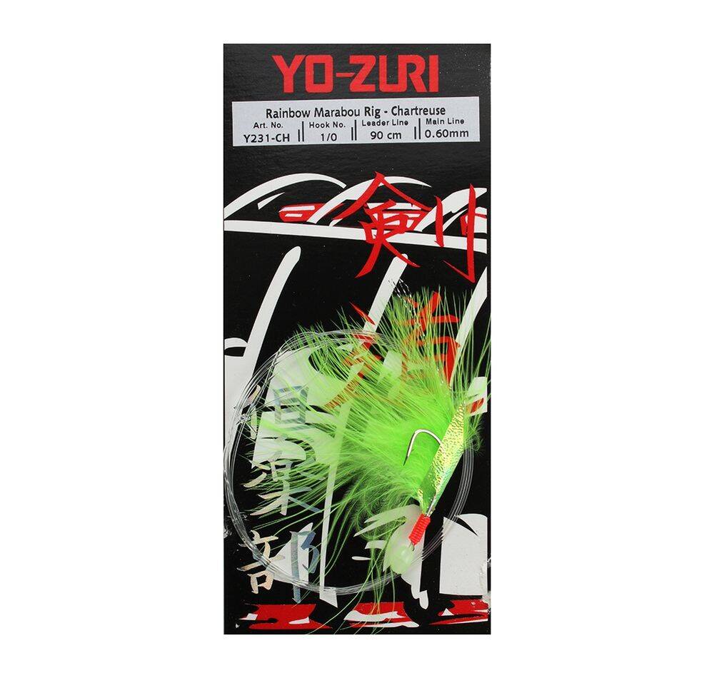 Yo-Zuri Raınbow Marabou Rıg 90cm 0,60mm 10 Çapari - 1