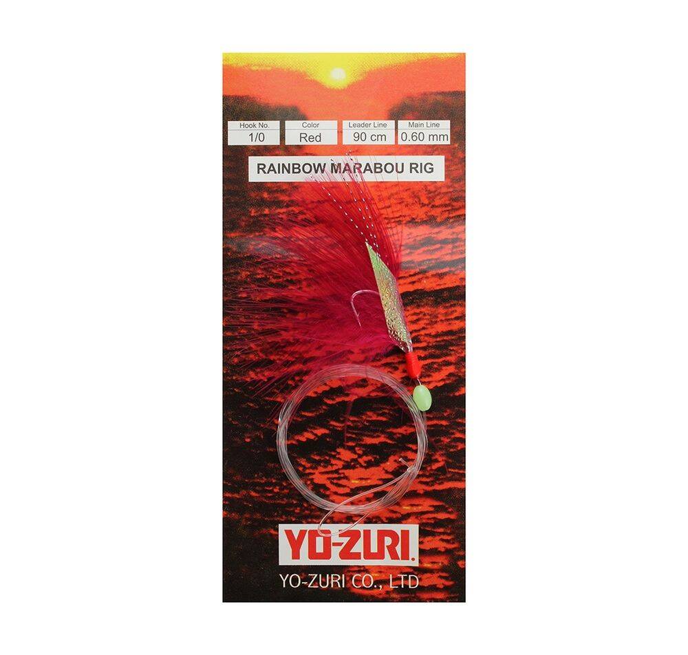 Yo-Zuri Raınbow Marabou Rıg 90cm 0,60mm 10 Çapari - 1