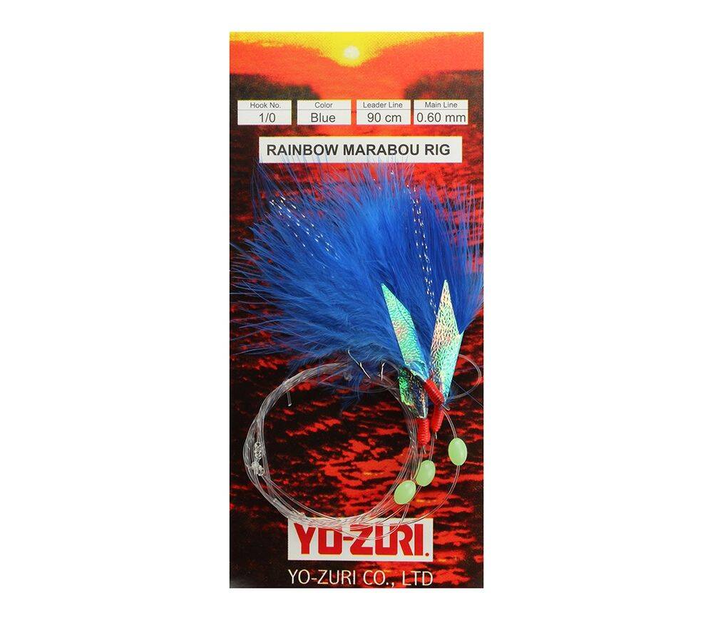 Yo-Zuri Raınbow Marabou Rıg 90cm 0,60mm 10çapari - 1